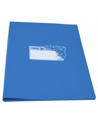 Папка метал.зажим Бюрократ Tropic -TR07CAZURE A4 пластик 0.7мм голубой