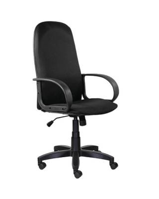 Кресло офисное  "Praktik EX-279", ткань JP/кожзам, черное, 532019