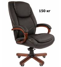 Кресло руководителя Сhairman 408, кожа+PU, черное