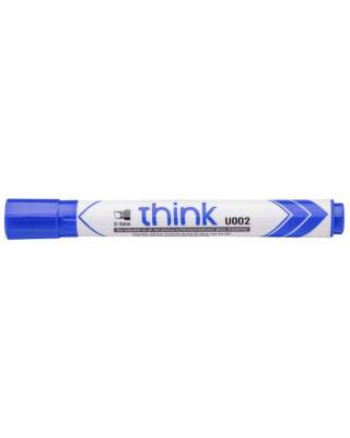 Маркер для досок Deli Think EU00230 скошенный пиш. наконечник 2-5мм синий