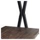Стол на металлокаркасе BRABIX LOFT CD-004, 1200х535х1110 мм, 3 полки, цвет морёный дуб, 641218. Фото товара с разных ракурсов.