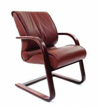 Офисное кресло Chairman 445 Россия WD кожа коричневая