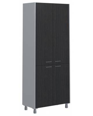 Шкаф комбинированный OHC 87.2 легно темный/металлик