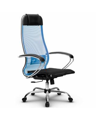 Эргономичное кресло руководителя Эргономичное кресло руководителя Метта комплект 4 черно-синее ch