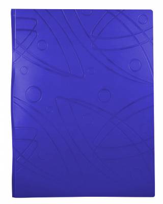 Папка метал.зажим Бюрократ Galaxy -GA07CBLUE A4 пластик 0.7мм синий