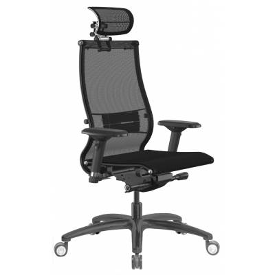 Кресло руководителя Samurai Black Edition New (алюминиевое пятилучие)