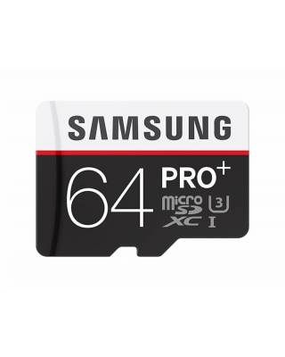 Флеш карта microSD 64Gb Class10 Samsung MB-MD64DA/RU Pro PLUS + adapter