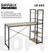 Стол на металлокаркасе BRABIX LOFT CD-005,1200х520х1200 мм, 3 полки, цвет дуб натуральный, 641223 главное фото в маленьком размере