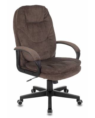 Кресло руководителя Бюрократ CH-868N Fabric коричневый Light-10 крестов. пластик