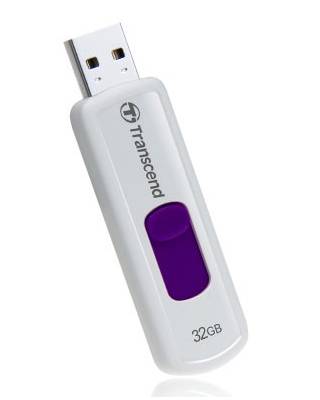 Флеш Диск Transcend 32Gb Jetflash 530 TS32GJF530 USB2.0 фиолетовый/белый