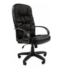 Кресло Chairman 416 (черная сплит кожа)