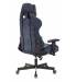 Кресло игровое геймерское Бюрократ VIKING KNIGHT LT27 FABRIC синий крестовина металл. Фото товара с разных ракурсов.