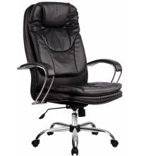 Кресло руководителя LK-11 (черное, обивка 821) Хром