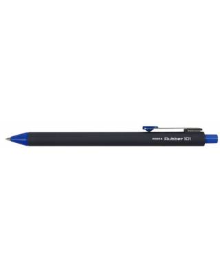 Ручка шариковая Zebra RUBBER 101 (BO-101-RU-BL) авт. 0.7мм корпус кауч.микропор. синий