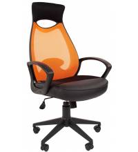 Кресло руководителя Chairman 840 (оранжевая спинка ткань TW)