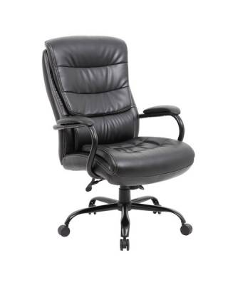 Кресло офисное  PREMIUM "Heavy Duty HD-004", НАГРУЗКА до 200 кг, экокожа, черное, 531942