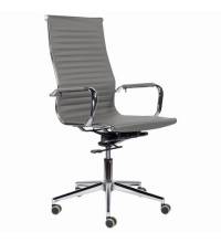 Кресло офисное  PREMIUM "Intense EX-531", экокожа, хром, темно-серое, 532542