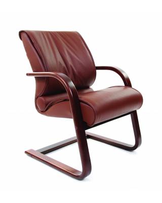 Офисное кресло Chairman 445 Россия WD кожа коричневая
