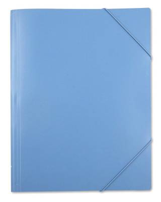 Папка на резинке Бюрократ -PRA3BLUE A3 пластик 0.7мм синий вмест.:250лист.