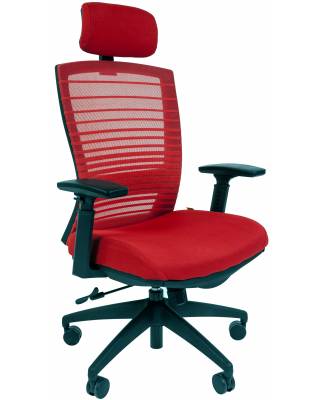 Кресло Chairman 285  (красная ткань)