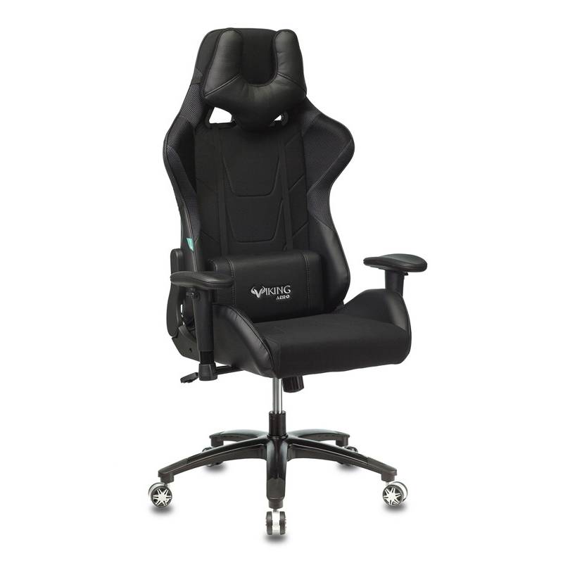 Кресло игровое Бюрократ VIKING 4 AERO BLACK EDITION черный искусст.кожа/ткань главное фото