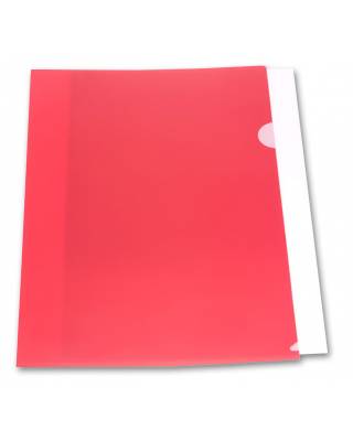 Папка-уголок Бюрократ -E310N/1RED непрозрачный A4 пластик 0.18мм красный