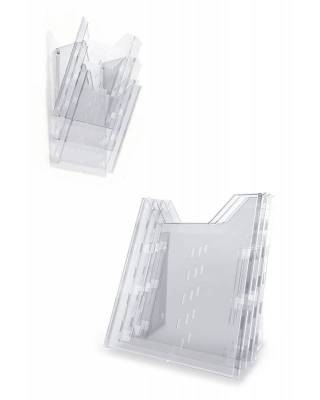 Информационная стойка Durable Combiboxx A4 настенная/настольная квадратная прозрачный (упак.:3шт)