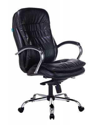 Кресло руководителя Бюрократ T-9950/BLACK-PU сиденье черный искусственная кожа крестовина хром