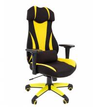 Игровое кресло Chairman Game 14 черно-желтое
