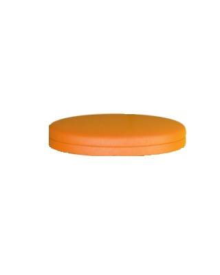 Круглое сиденье для стула (оранжевая экокожа, диаметр 360 мм, толщина 45 мм)