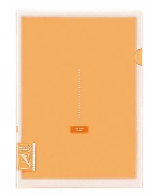 Папка-уголок Kokuyo Coloree FV-TDV750YR A4 пластик 0.3мм вставка на 2 карм. оранжевый