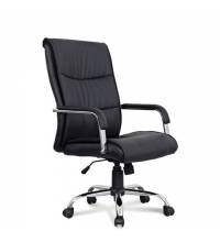 Кресло офисное  "Space EX-508", экокожа, хром, черное, 530860