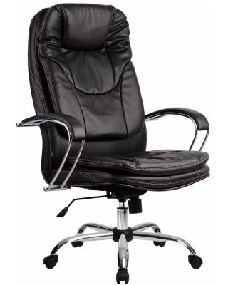 Кресло руководителя LK-11 (черное, обивка 821) Хром