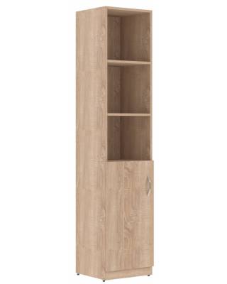 Шкаф колонка с глухой малой дверью SR-5U.5(L) Дуб Сонома светлый 386х375х1815