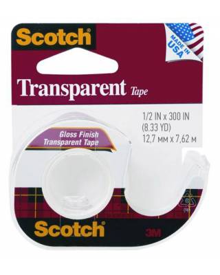 Клейкая лента 3M Scotch Transparent 7100010900 прозрачная шир.12.7мм дл.7.6м на мини-диспенсере