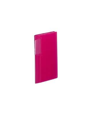 Визитница Kokuyo NOVITA 191x119мм (180 визиток) пластик 30стр. розовый