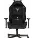 Кресло игровое Knight N1 Fabric черный Light-20 с подголов. крестов. металл. Фото товара с разных ракурсов.