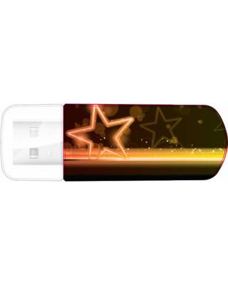 Флеш Диск Verbatim 32Gb Mini Neon Edition 49388 USB2.0 оранжевый/рисунок