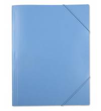 Папка на резинке Бюрократ -PRA3BLUE A3 пластик 0.7мм синий вмест.:250лист.