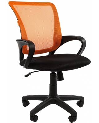 Кресло chairman 969 (черно-оранжевое)