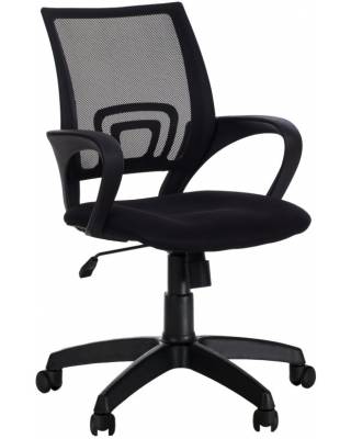 Кресло Орион (Черный текстиль + сетка)