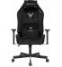 Кресло игровое Knight N1 Fabric черный Light-20 с подголов. крестов. металл. Фото товара с разных ракурсов.