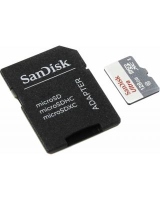 Флеш карта microSDXC 128Gb Class10 Sandisk SDSQUNB-128G-GN6TA Ultra + adapter