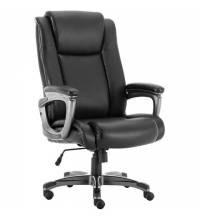 Кресло офисное  PREMIUM "Solid HD-005", НАГРУЗКА до 180 кг, рециклированная кожа, черное, 531941