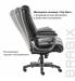 Кресло офисное  PREMIUM "Solid HD-005", НАГРУЗКА до 180 кг, рециклированная кожа, черное. Фото товара с разных ракурсов.