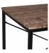 Стол на металлокаркасе BRABIX LOFT CD-005, 1200х520х1200 мм, 3 полки, цвет морёный дуб, 641221. Фото товара с разных ракурсов.