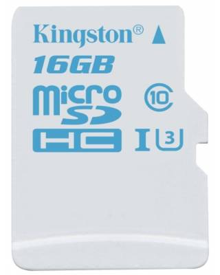 Флеш карта microSDHC 16Gb Class10 Kingston SDCAC/16GB + adapter