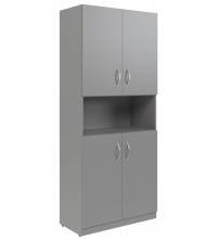 Шкаф с 2-мя комплектами глухих малых дверей SR-5W.4 Серый 770х375х1815