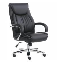 Кресло офисное  PREMIUM "Advance EX-575", хром, экокожа, черное