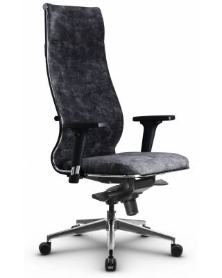 Кресло руководителя Metta L 1m 42/2D (темно-серый велюр)